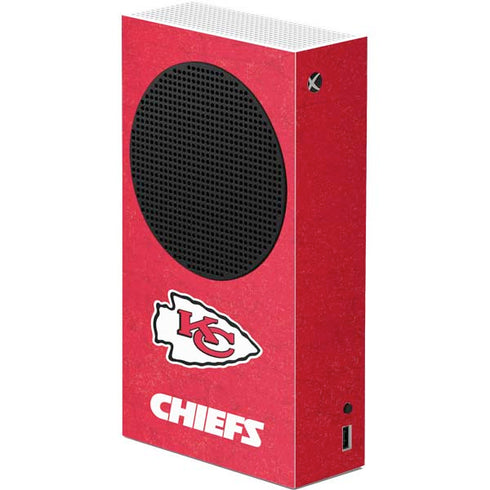 NFL Kansas City Chiefs Distressed Xbox Series S Console Skin